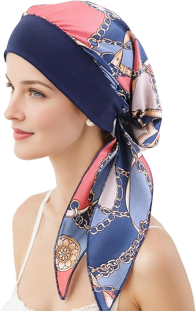 Belleshow Chemo Headwear Turbans for Women, Cancer Head Scarf, Headwear Coverings Caps, Head Wraps for Cancer Patients - Image 1